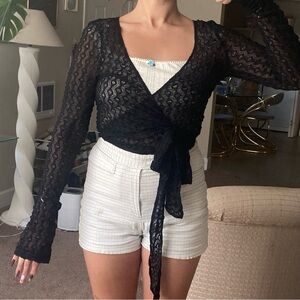 Witchy Sheer Wrap Top